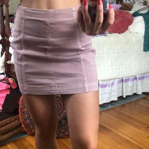 Mauve Mini Skirt